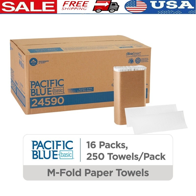 Recycled Multifold Paper Towels 4000ct Bulk Commercial Cleaning Hand Dry