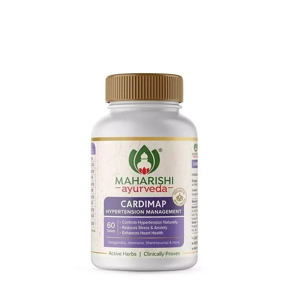 Maharishi Ayurveda CARDIMAP Hypertension Management 60 Ayurvedic Tablets Pack