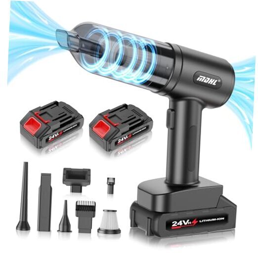 Cordless Handheld Car Vacuum Cleaner and Blower with Powerful Suction