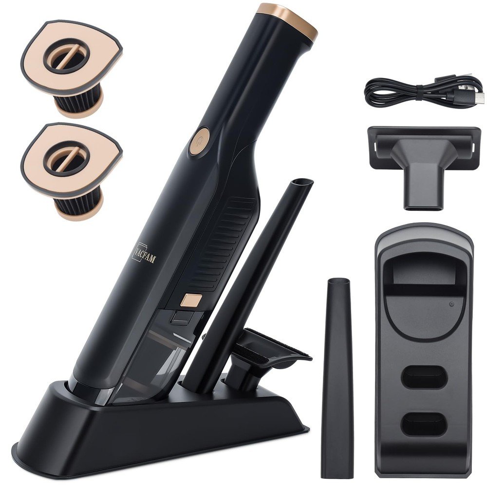 Handheld Vacuum Cordless, High Power Suction, USB Quick Charge, Car Vacuum Cl...
