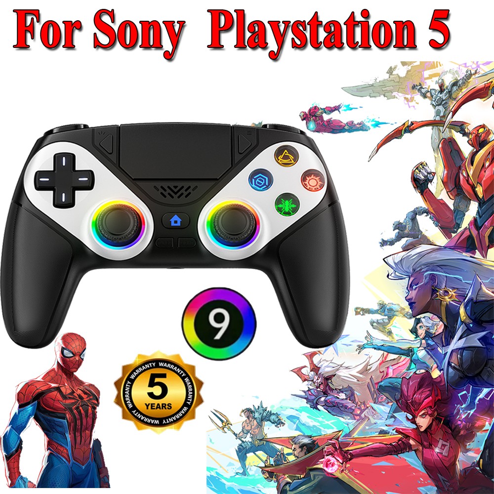 ❤️1PACK For Sony Playstation 5 PS5 DualSense Wireless Black Controller w/Flash