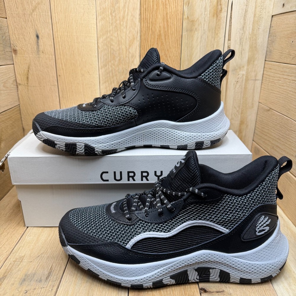 Size 9.5 - Under Armour Curry 3Zer0 24 Black Halo Grey