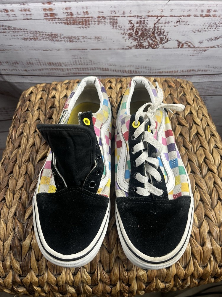 Vans Unisex Lace-Up Sneakers in Multi-Color Size 5.5 Men 7 Women