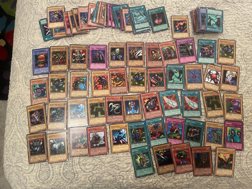 yugioh cards lot 1996 - 170 cards