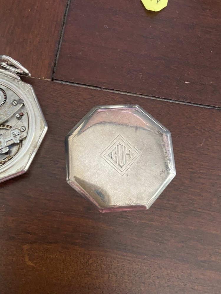 Juvenia Sterling Silver Vintage Pocket Watch,