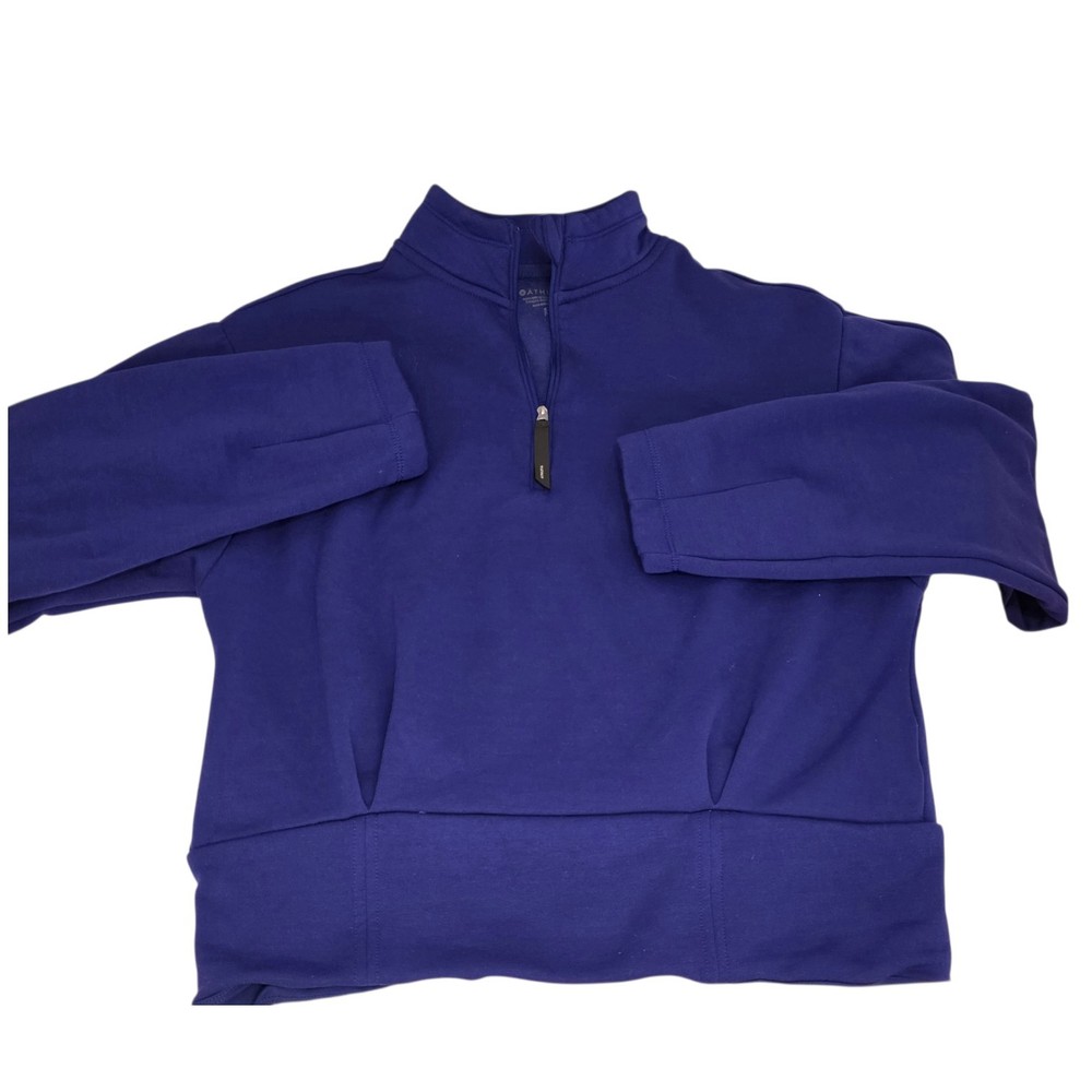 Athleta Women's Small Petite Purple 1/2 Zip Long Sleeve Pullover Athletic Jacket