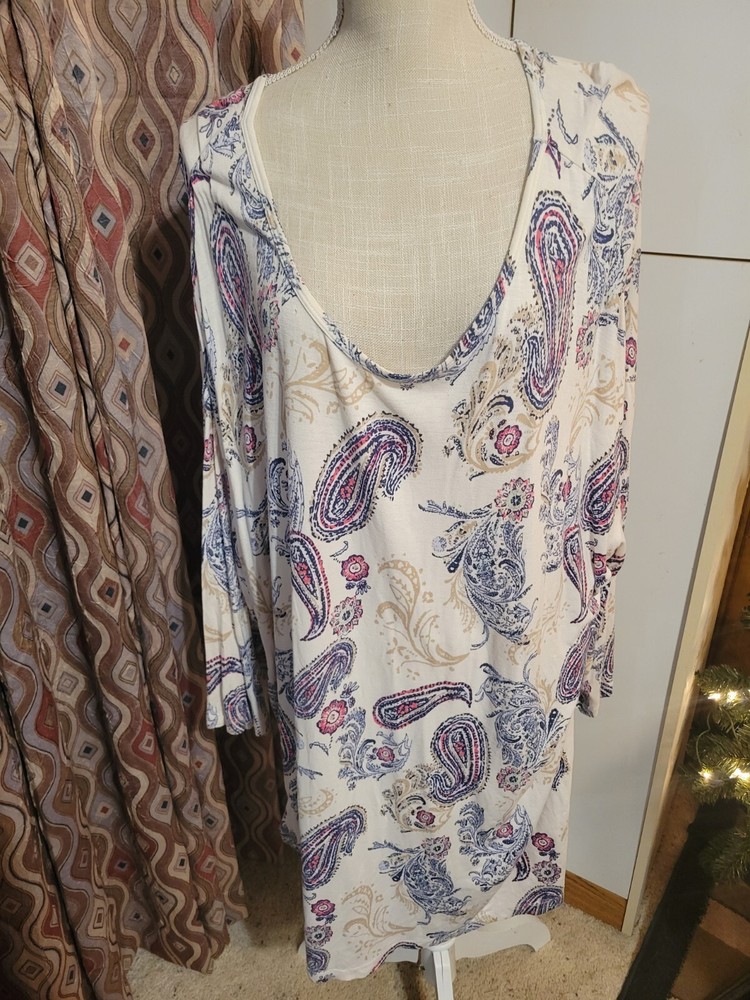 Women's Plus Size 4XL Coral Bay Flowy Blouse