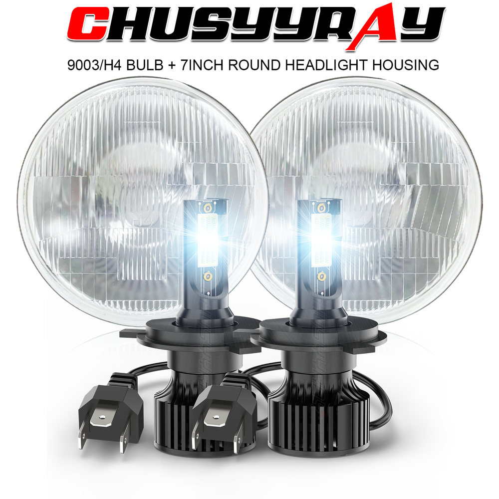 Piezas de faros LED redondos de haz alto/bajo de 7 pulgadas para camioneta Chevy 3100 2 piezas