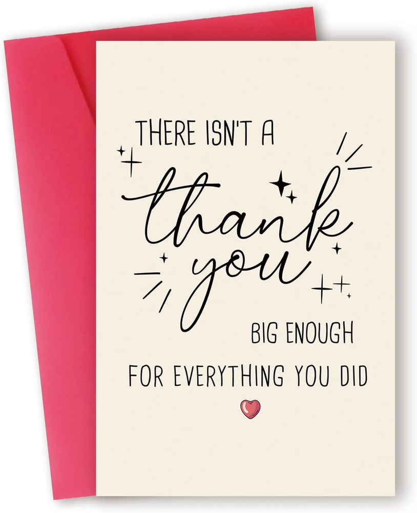 Funny Thank You Card, Thank You Card for Men Women, Thank You Gifts Card for Tea