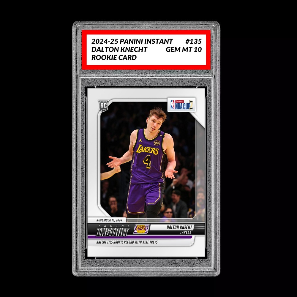PRESALE Graded 10 Dalton Knecht #135 LA Lakers Rookie RC 2024 Panini Instant NBA-image
