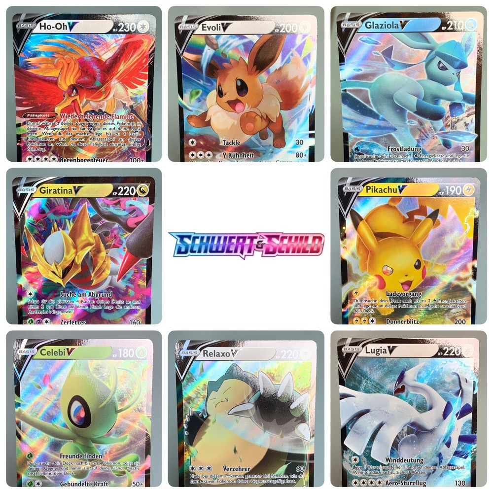Pokemon V Single Cards German Sword & Shield - Pick Your Choice