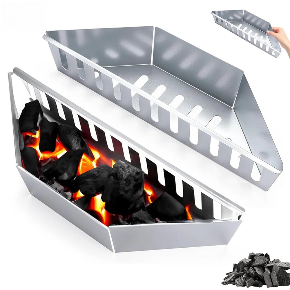 Stainless Steel Charcoal Basket, BBQ Grilling Accessories for Grills and Kettles
