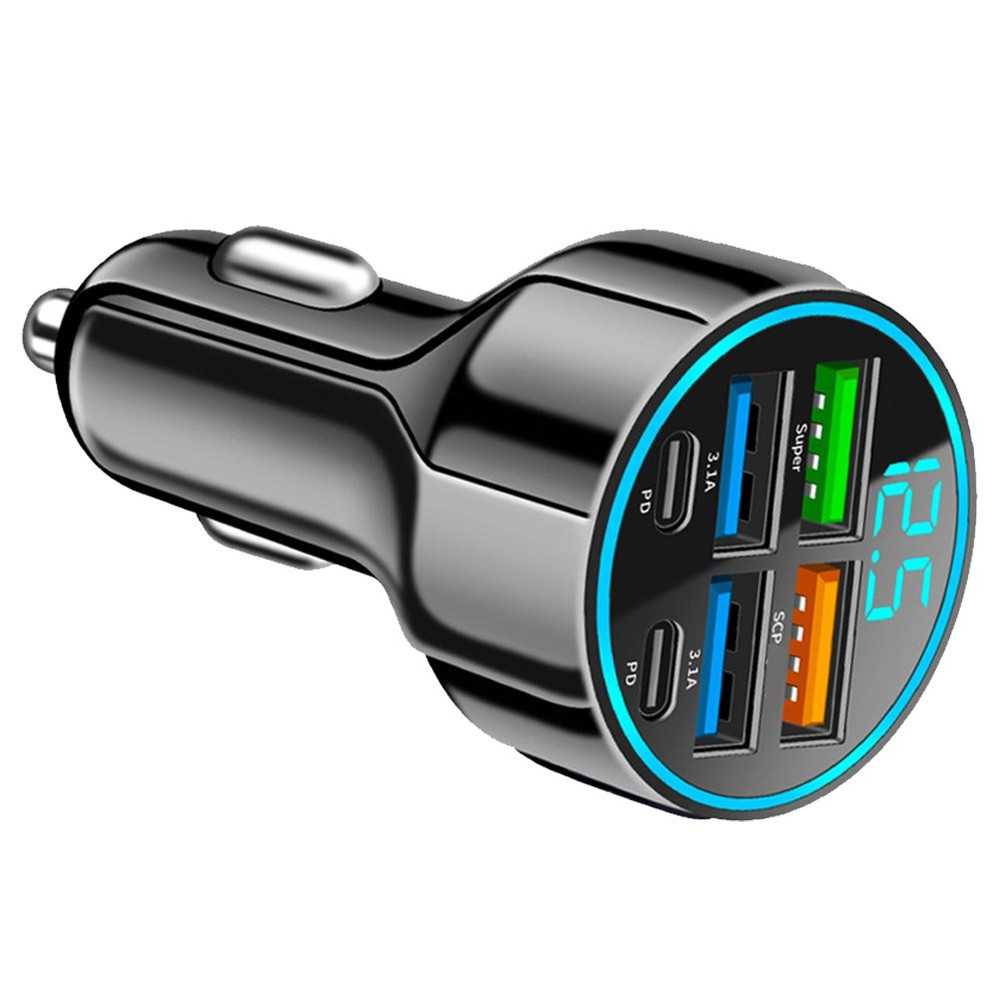 4-in-1 USB PD Car Charger for Fast Multi-Device Charging