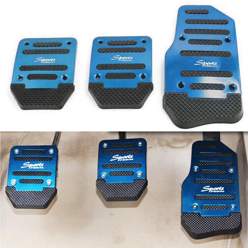 Blue 1Set Non Slip Automatic Gas Brake Foot Pedal Pad Cover Car Auto Accessories