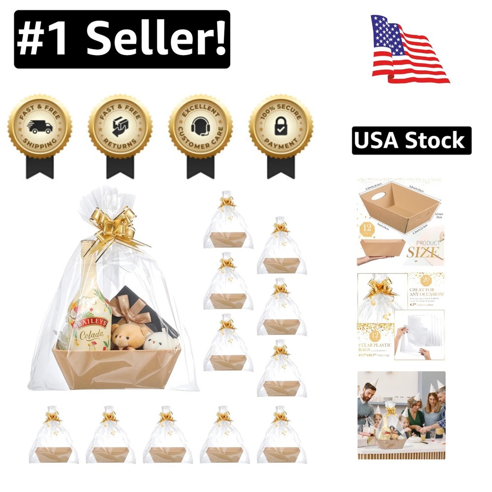 Chic 44-Piece Khaki Gift Basket Set for Birthdays Showers Holidays