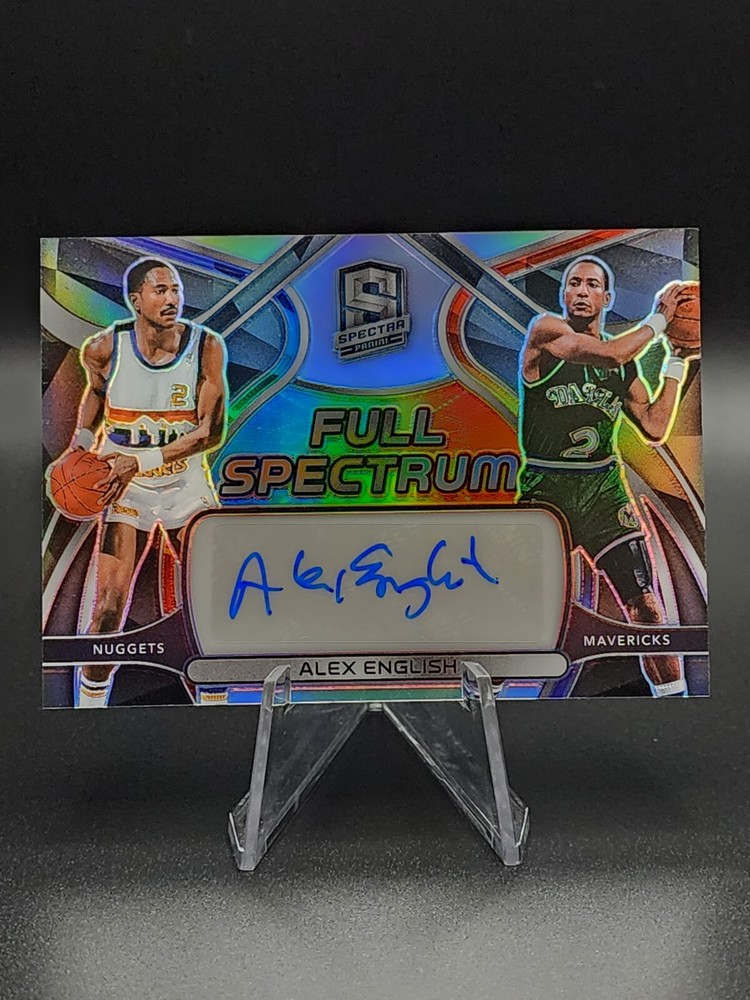 2021-22 Panini Spectra Full Spectrum Signatures FSSAXE Alex English Silver /99