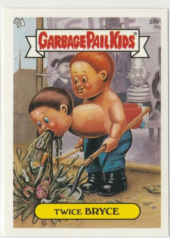 Twice Bryce #28b Garbage Pail Kids 2003 ANS1 GPK Card