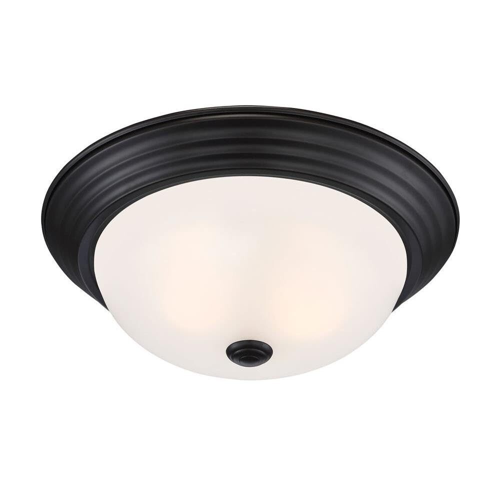 DESIGNERS FOUNTAIN 2-Light Flush Mount Ceiling Light, 13 Inch Lighting Fixtur...