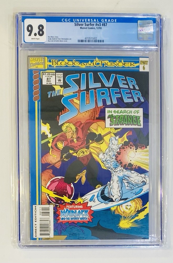 Silver Surfer (1987) #87 CGC 9.8 NM/MT Marvel Comics White Pages
