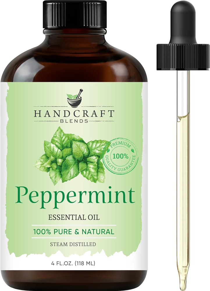 4 Fl Oz 100% Pure Peppermint Essential Oil - Premium Grade Natural Aromatherapy