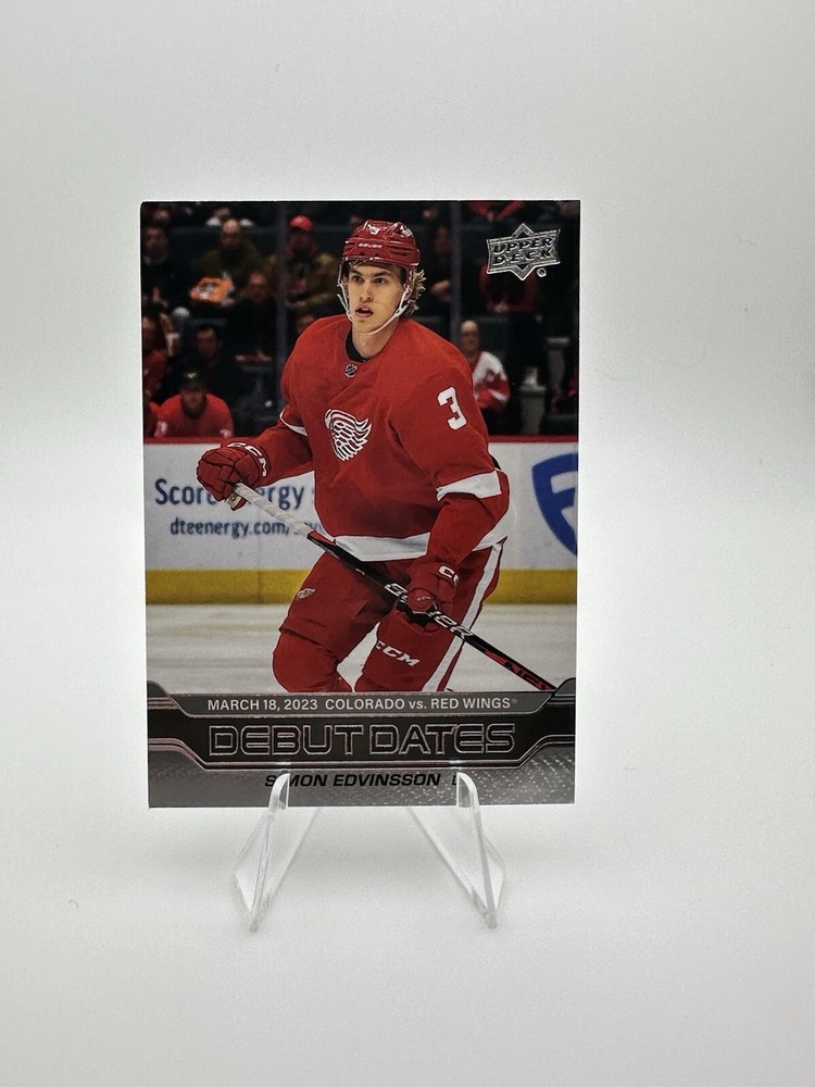 2023-24 Upper Deck Series 1 Debut Dates Simon Edvinsson #DD-20 Rookie RC