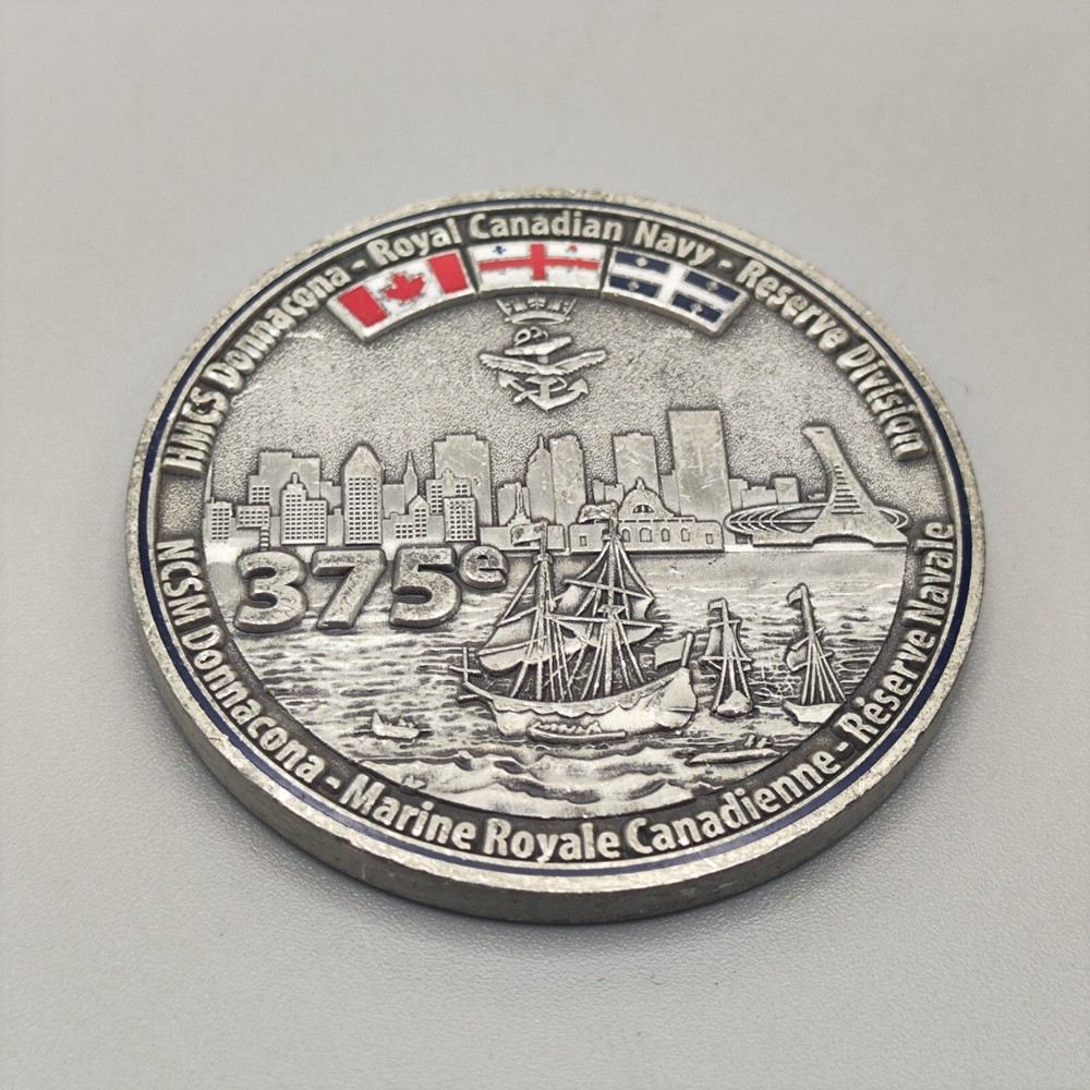 Canada HMCS Donnacona Royal Canadian Navy Reserve Division Challenge Coin