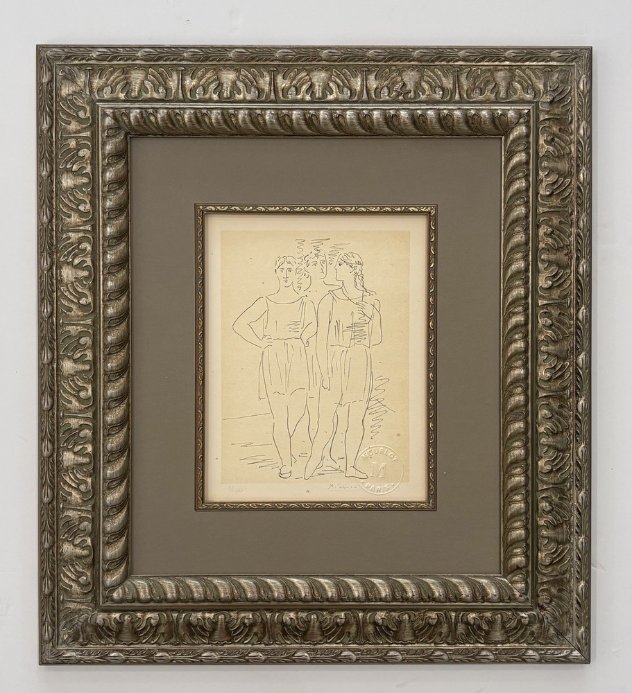 Pablo Picasso Lithograph Hand Signed, Numbered & Stamped 1900s-1970s Framed-1926