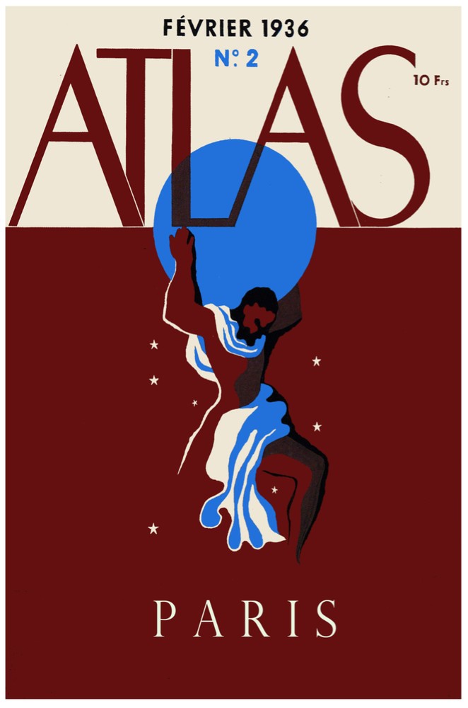 French Poster1934.Atlas Paris.Home Wall art Decor House Interior design.776i