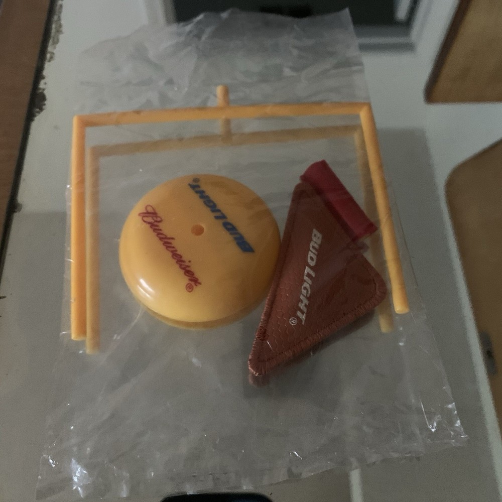 Bud Light Budweiser Beer Finger Football Paper Football Game Rare