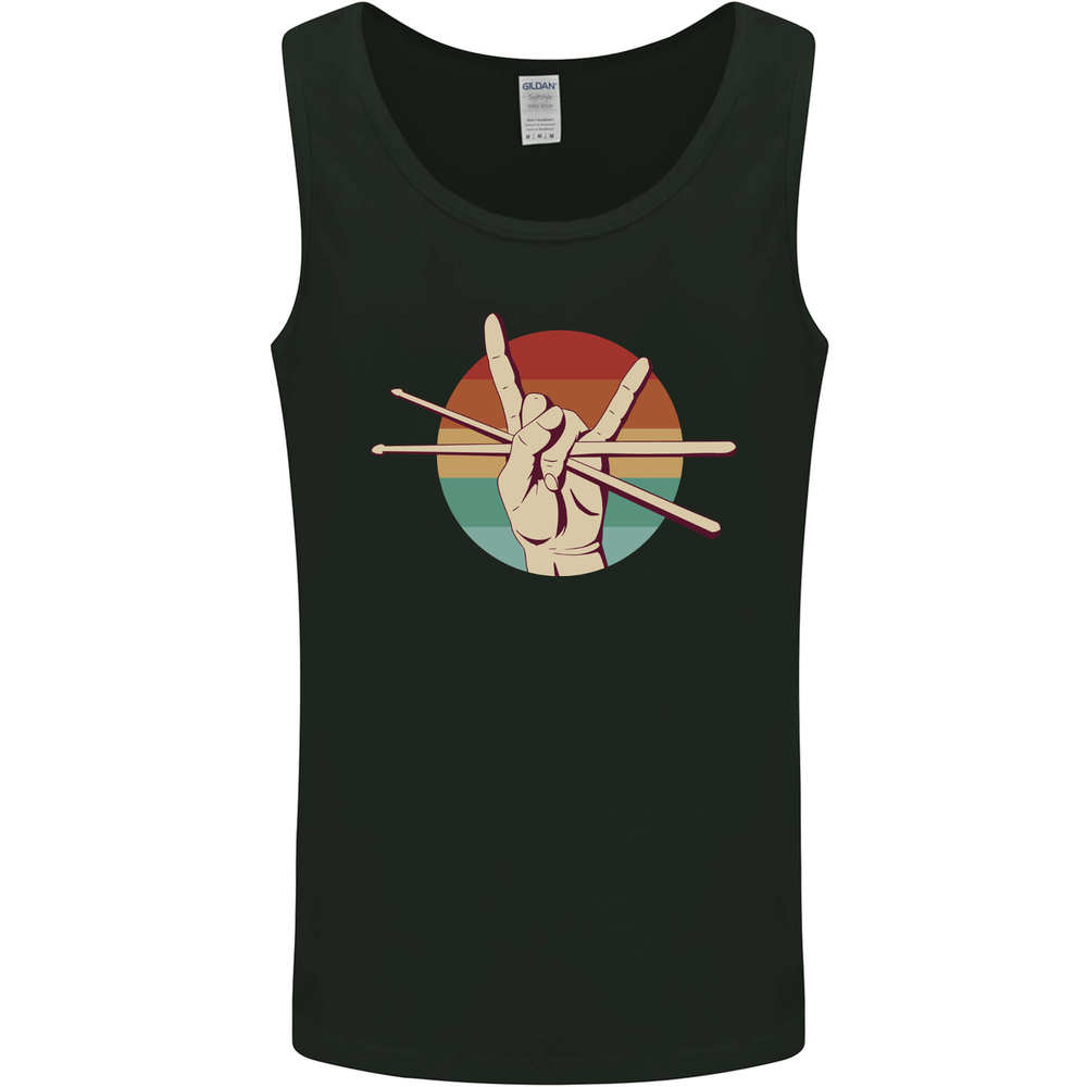 Drum Salute Drummer Drumming Mens Vest Tank Top