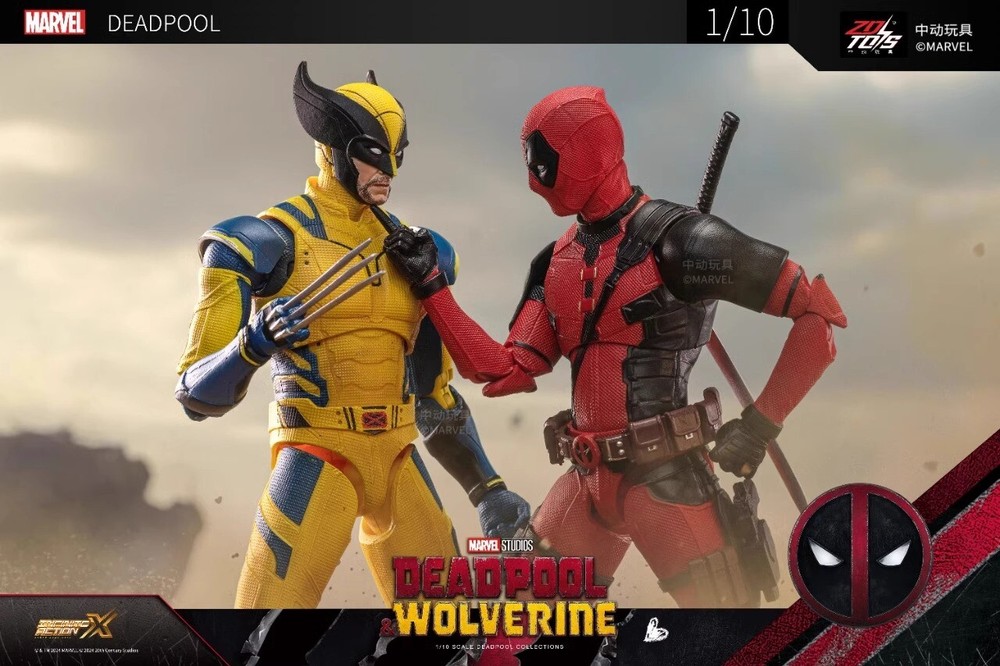 ZD Toys Deadpool and Wolverine Complete PVC Figure Model Toy Collection Gift