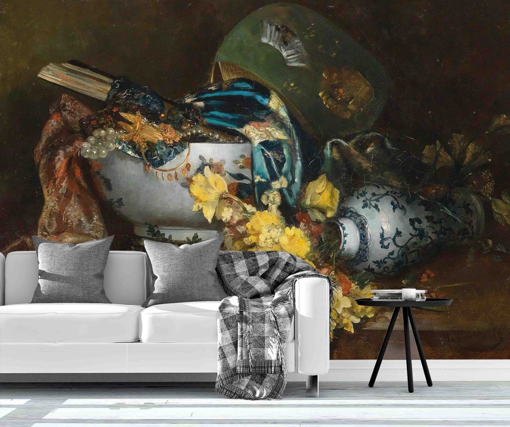 3D Flowers Still Life Oil Painting Wall Murals Wallpaper Murals Wall Sticker 57