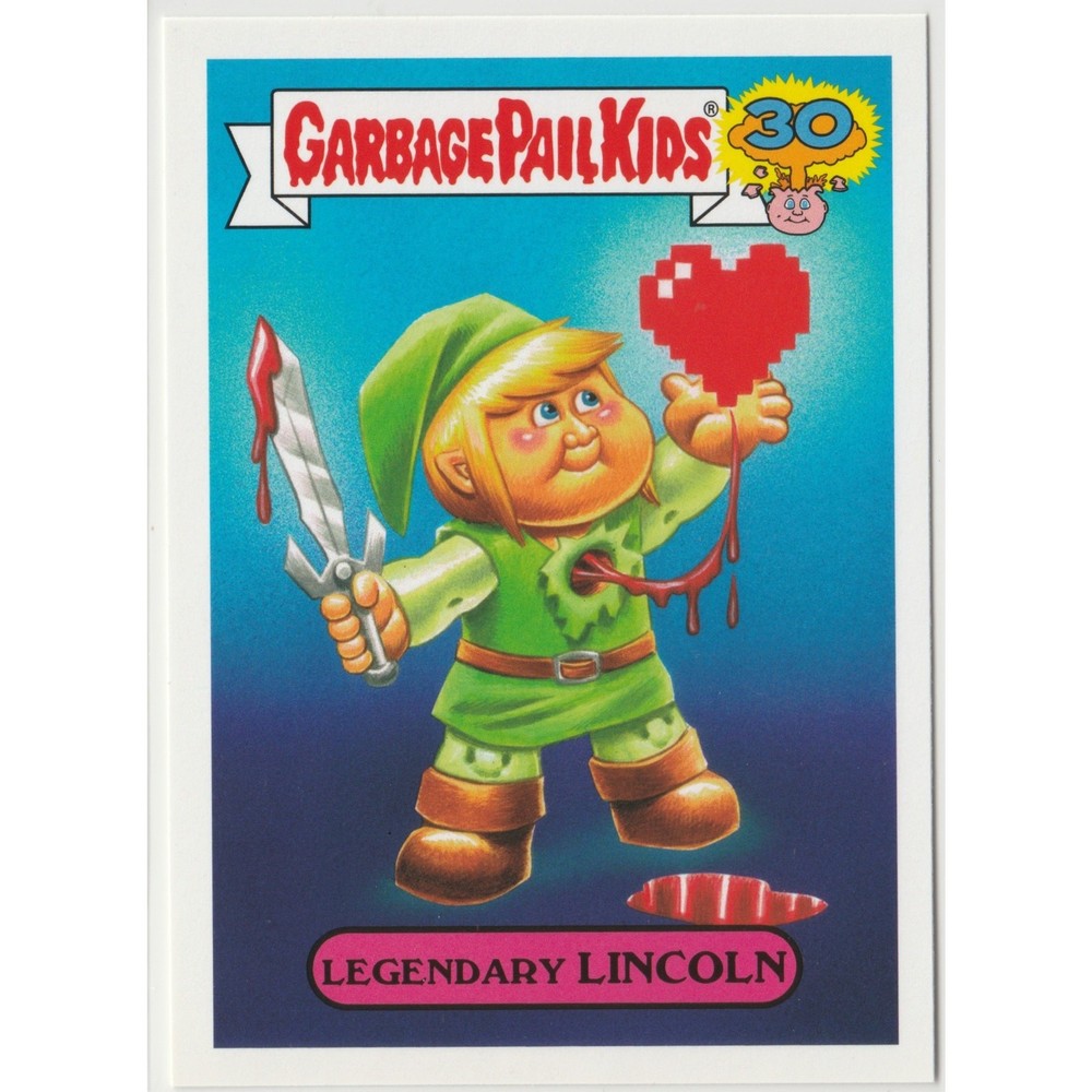 Rare 2015 GPK 30th Anniversary Legendary Lincoln #14a Zelda Card