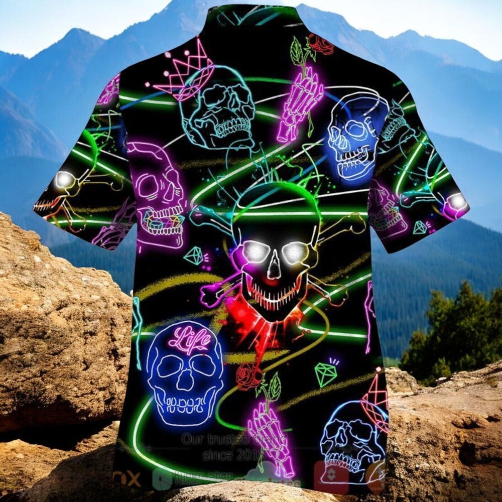Skulls 3D Light Hawaiian Shirt