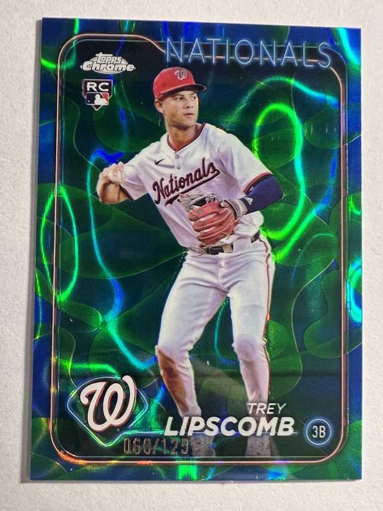 2024 Topps Chrome Update #USC134 Trey Lipscomb Blue/Green Lava Lamp 013 /125 RC