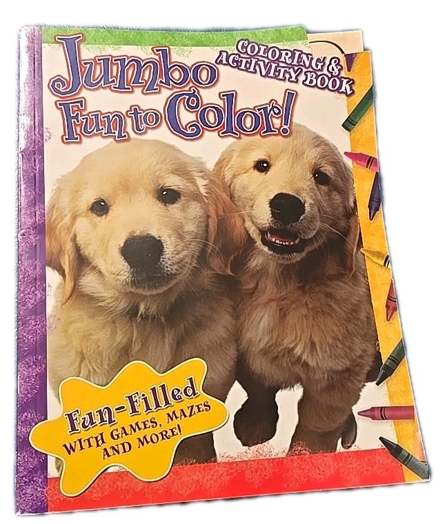 Jumbo Coloring Book for Dogs and Cats with Fun Activities Mazes and Drawing