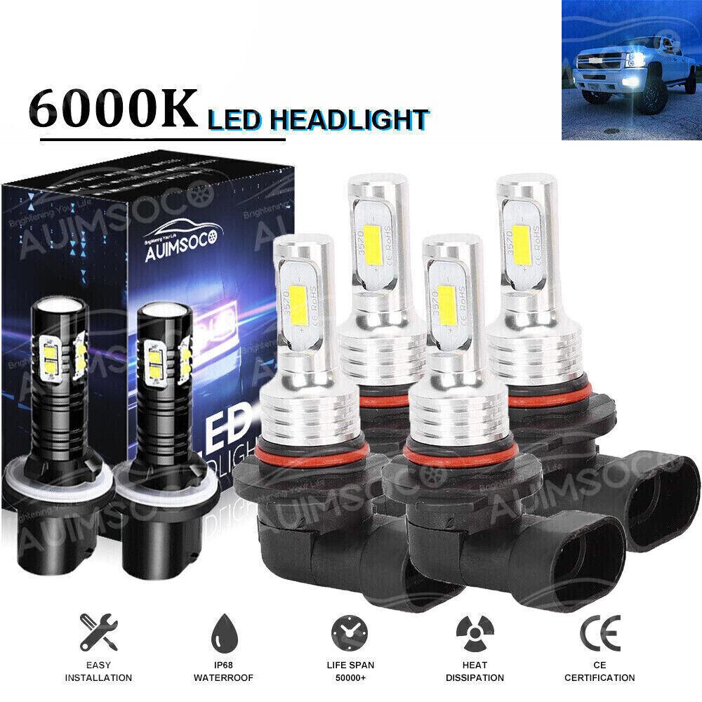 Kit de 6 faros antiniebla LED para 00-06 Chevy Suburban Tahoe 01-06