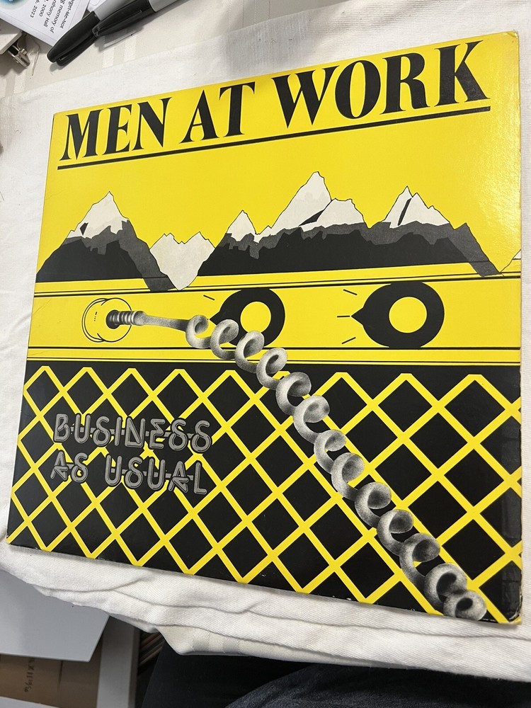 Men At Work Business As Usual 1982 Columbia FC-37978 Vinyl LP Record Hype VG