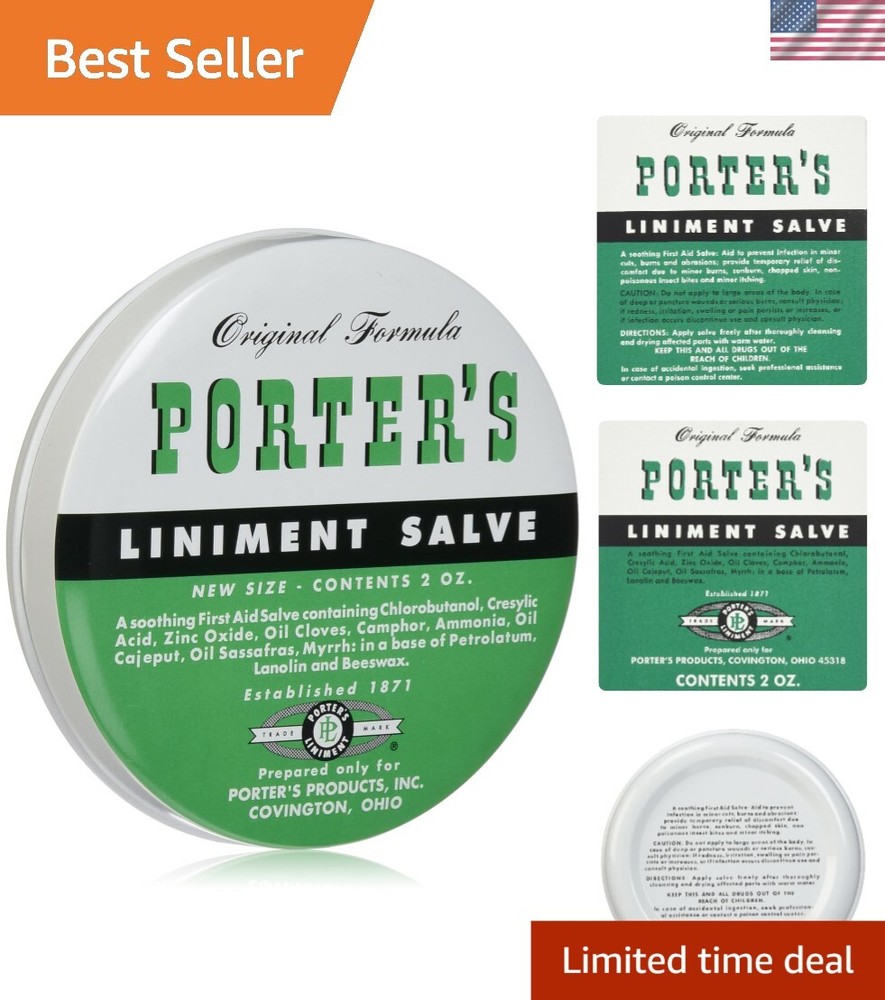 2oz Porter's Liniment Salve - Versatile Skin Treatment for All Occasions
