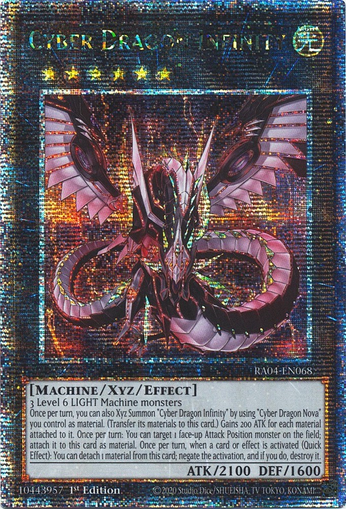 Cyber Dragon Infinity RA04 Quarter Century Secret Rare NM Yugioh Card-image