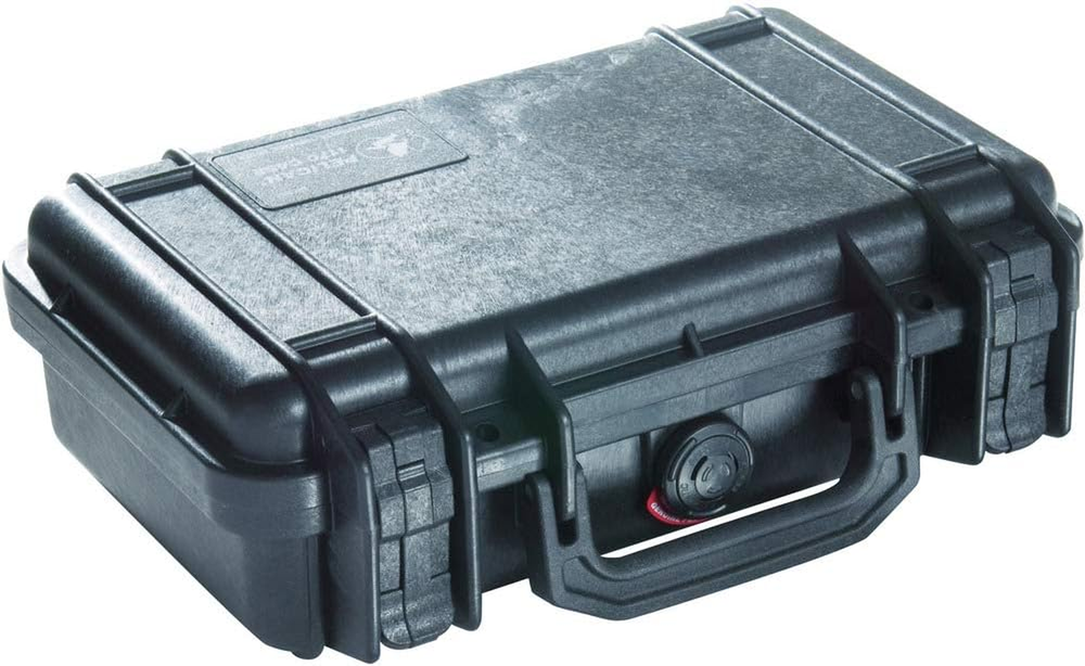 Black Pelican 1170 Waterproof Case with Customizable Protective Foam Insert