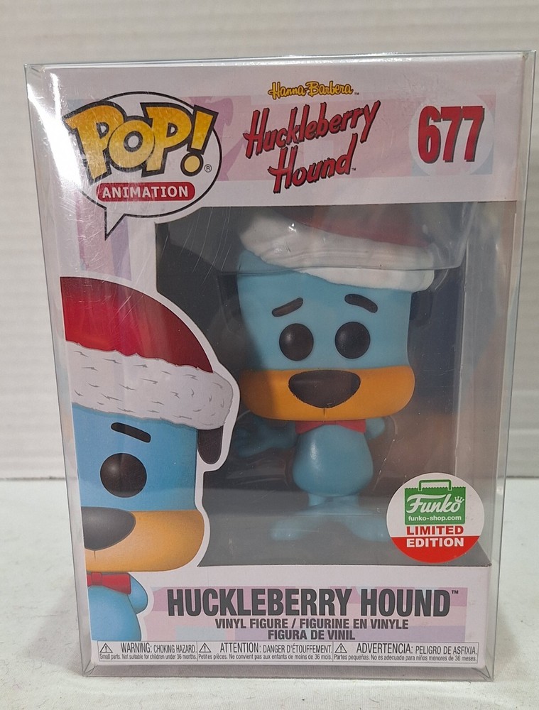 Funko POP Huckleberry Hound with Santa's Hat #677 Cyber Monday Limited Edition-image