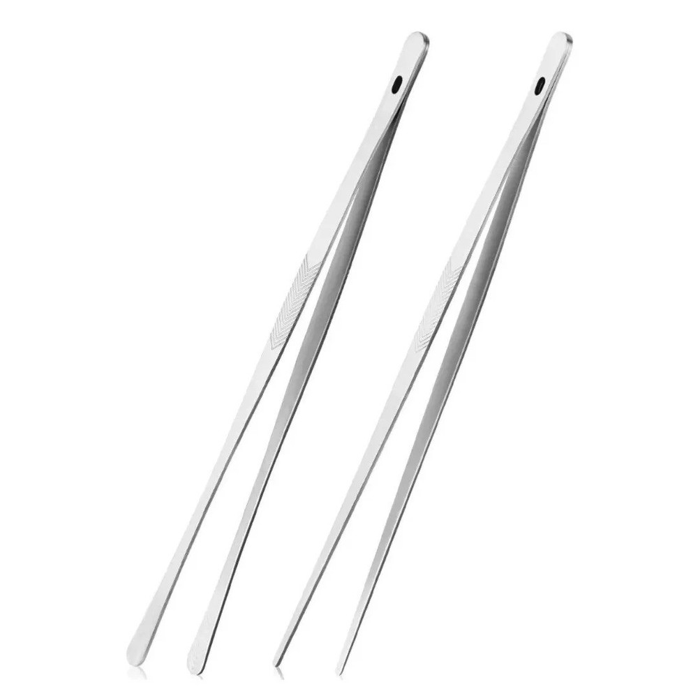 2PCS Cooking Tongs Tweezers 12