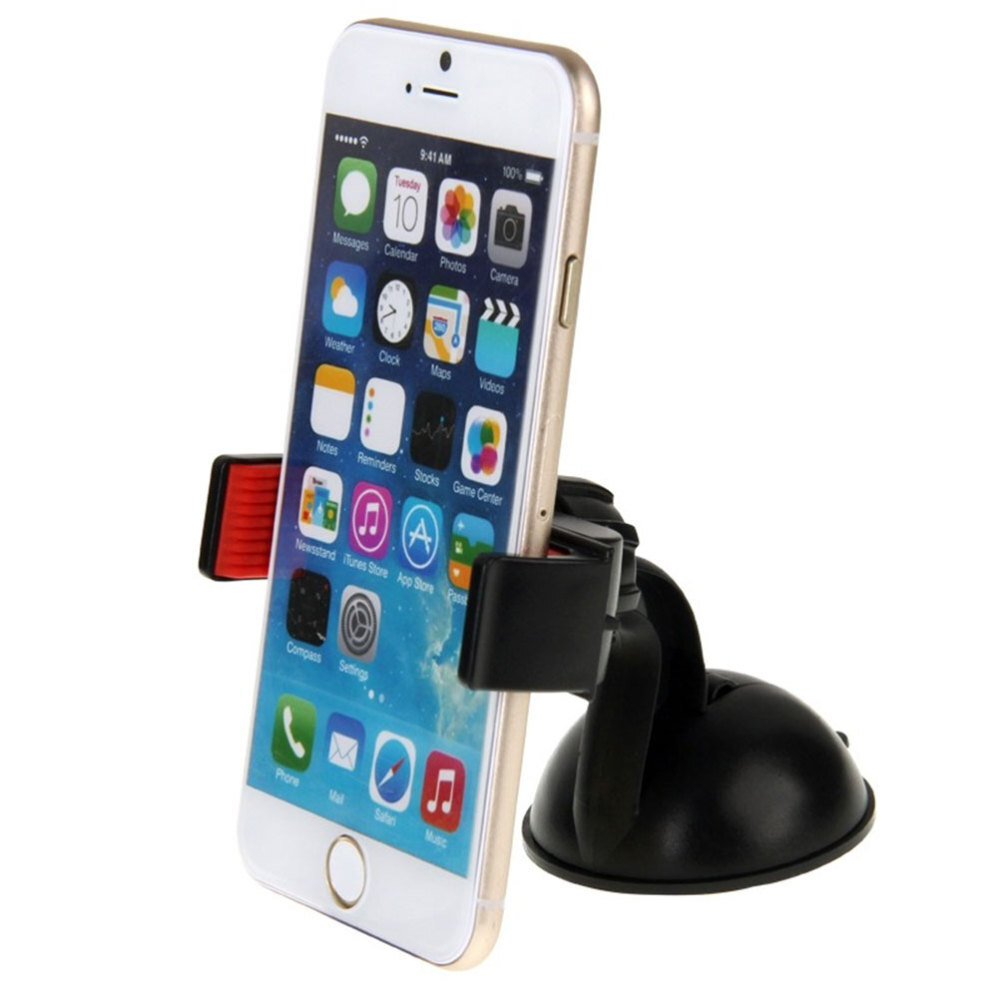 Car Mirror for Windshield Cell Phone Holder Mount Seat Rotatable