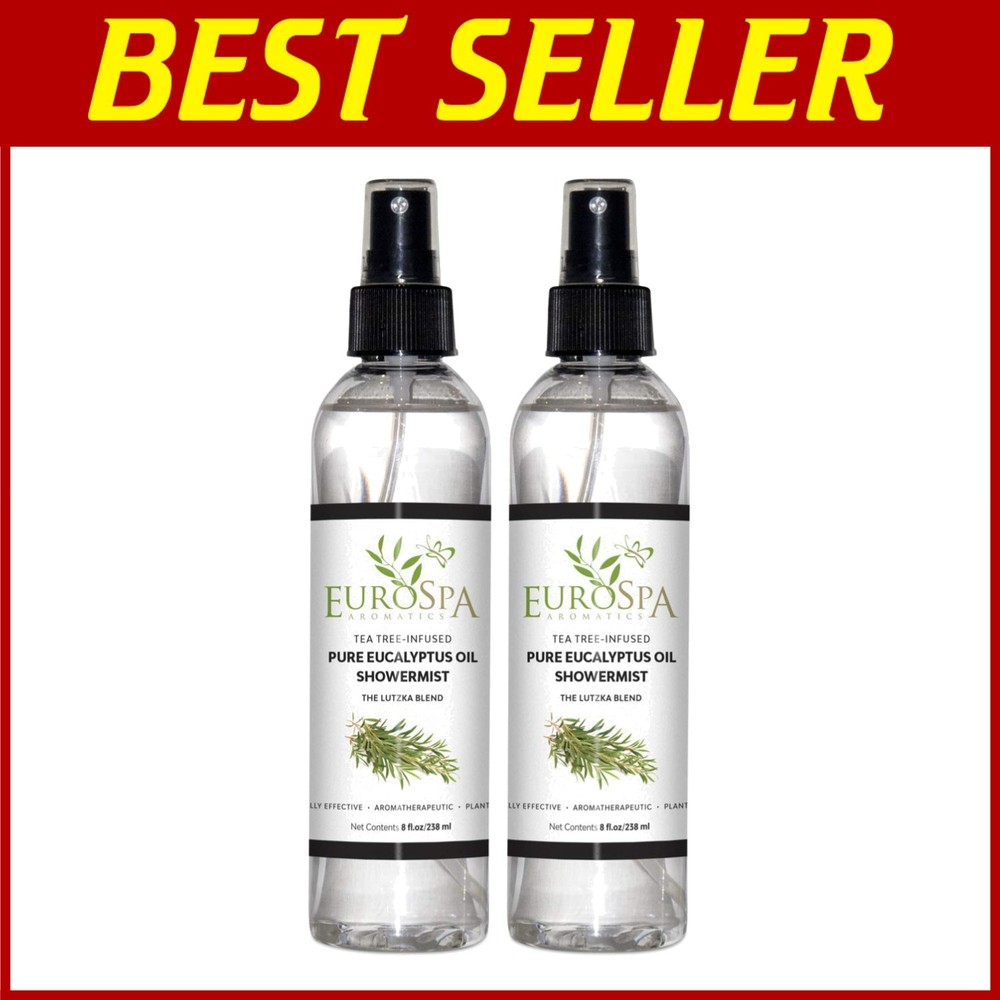 Eucalyptus Oil Steam Room Spray, Tea Tree Infused