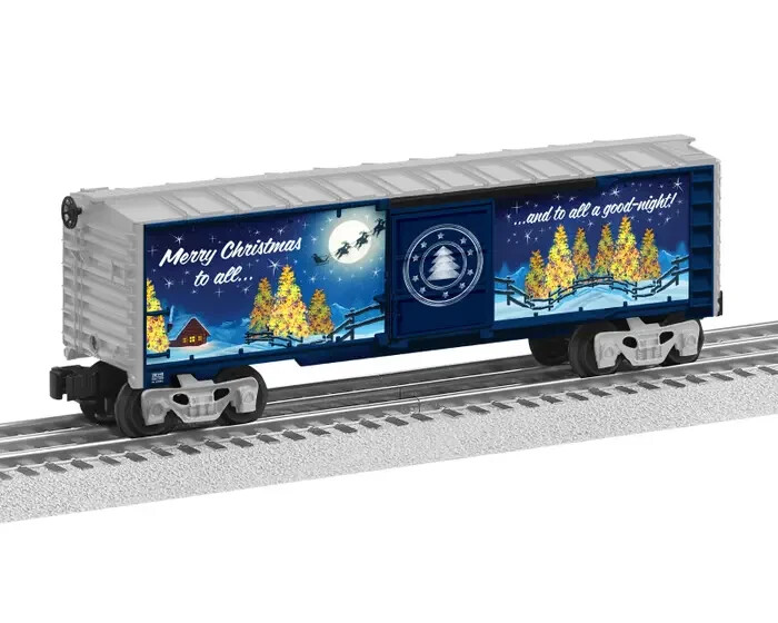 LIONEL O GAUGE NIGHT BEFORE CHRISTMAS ILLUMINATED BOXCAR 2228140 NEW HOLIDAY TRAIN