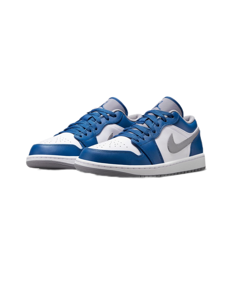 Jordan 1 Low True Blue Cement - 553558-412