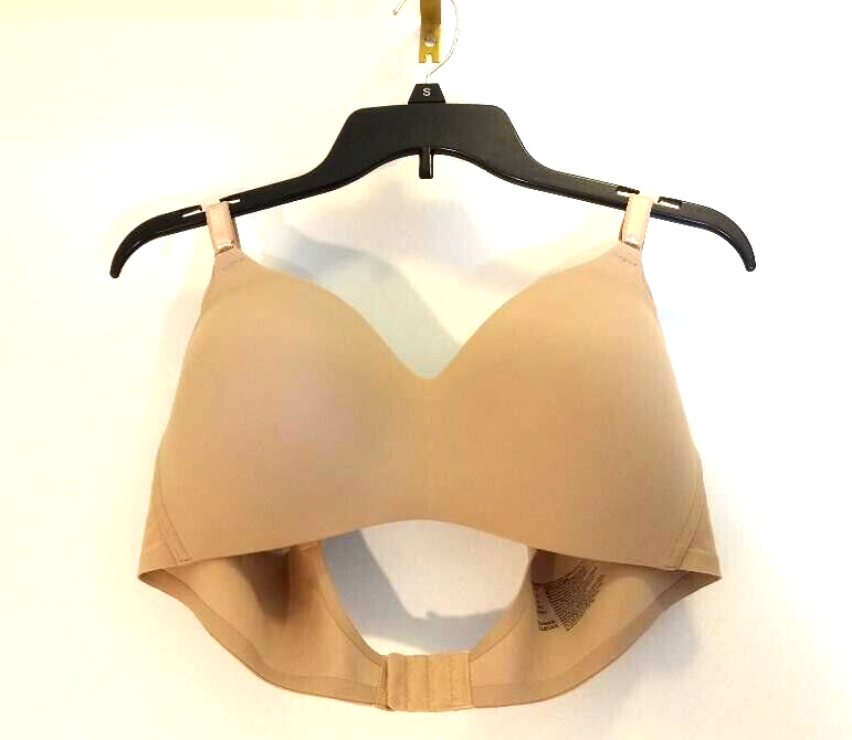 Warners Bra Womens Size 40C Beige Padded Wireless Adjustable Straps Comfy Soft