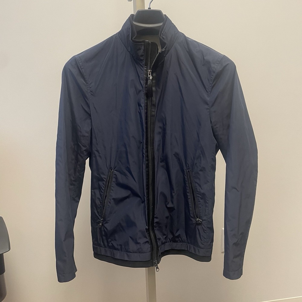 Mackage Montreal Mens Navy Full Zip Polyester Jacket Size 38