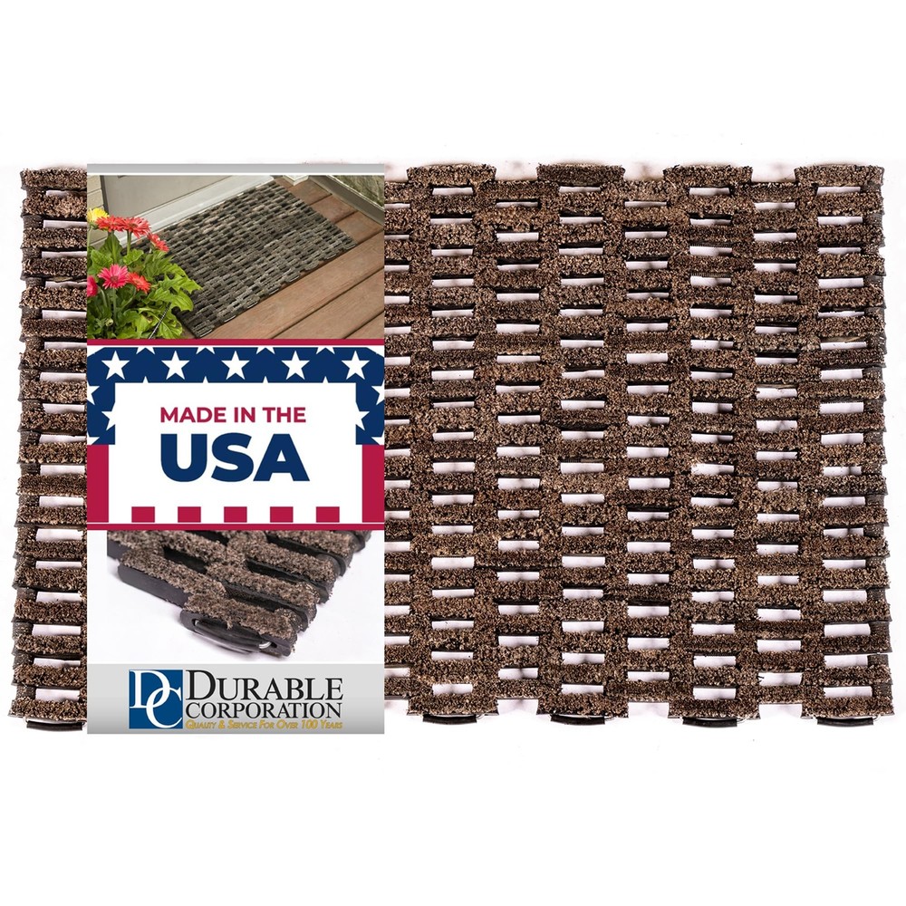 Durable Corporation-400S2030 Eco-Friendly Recycled Fabric Rug for Outdoor Spaces